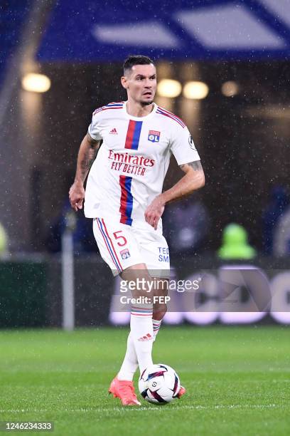 Dejan LOVREN during the Ligue 1 Uber Eats match between Olympique Lyonnais and Racing Club de Strasbourg at Groupama Stadium on January 14, 2023 in...