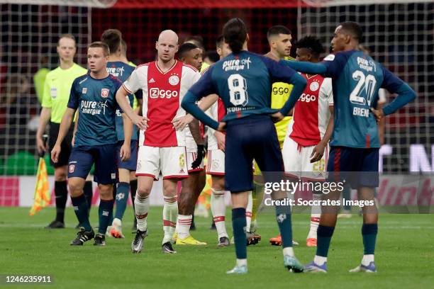 Davy Klaassen of Ajax disappointed during the Dutch Eredivisie match between Ajax v Fc Twente at the Johan Cruijff Arena on January 14, 2023 in...