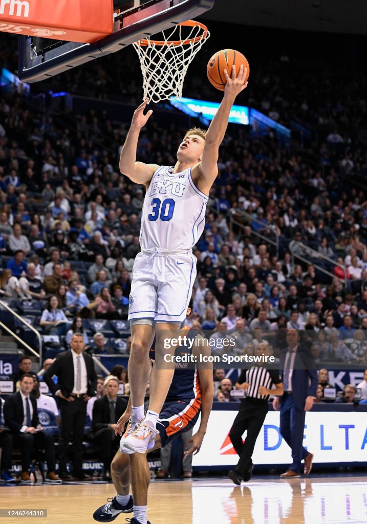 Brigham Young Cougars guard Dallin Hall during a college basketball ...