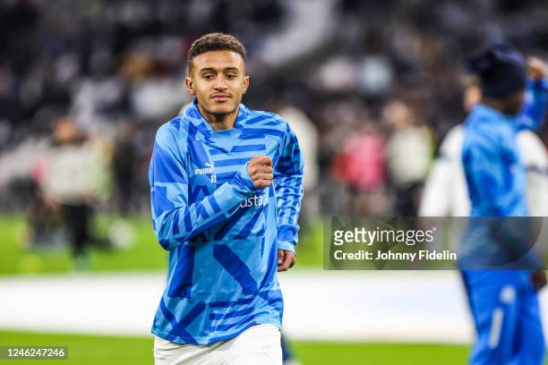 Salim BEN SEGHIR of Marseille before the Ligue 1 Uber Eats match between Olympique de Marseille and Football Club de Lorient at Orange Velodrome on...
