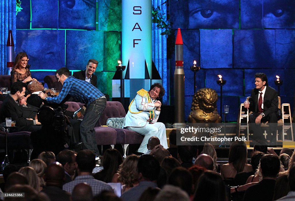 Comedy Central Roast Of Charlie Sheen Full Show Comedian Jon Lovitz, roast master Seth MacFarlane, actor William