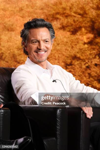 NBCUniversal Press Tour, January 15, 2023 - Peacocks Poker Face Panel -- Pictured: Benjamin Bratt --