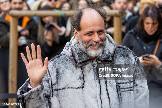 Luca Guadagnino is seen at Fendi show during the Milan Fashion Week Menswear Fall/Winter 2023/2024 in Milano.