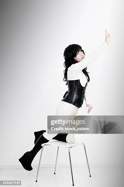 hope - leather catwoman costume stock pictures, royalty-free photos & images