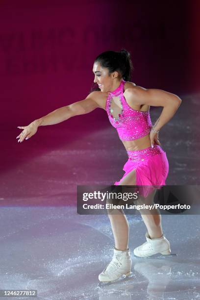 Gabrielle Daleman of Canada performing in the exhibition gala after the MK John Wilson Trophy, part of the ISU Grand Prix of Figure Skating series at...