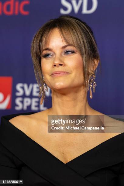 Princess Sofia of Sweden attends the Idrottsgalan 2023, the Swedish Sports Gala, at Avicii Arena on January 16, 2023 in Stockholm, Sweden.