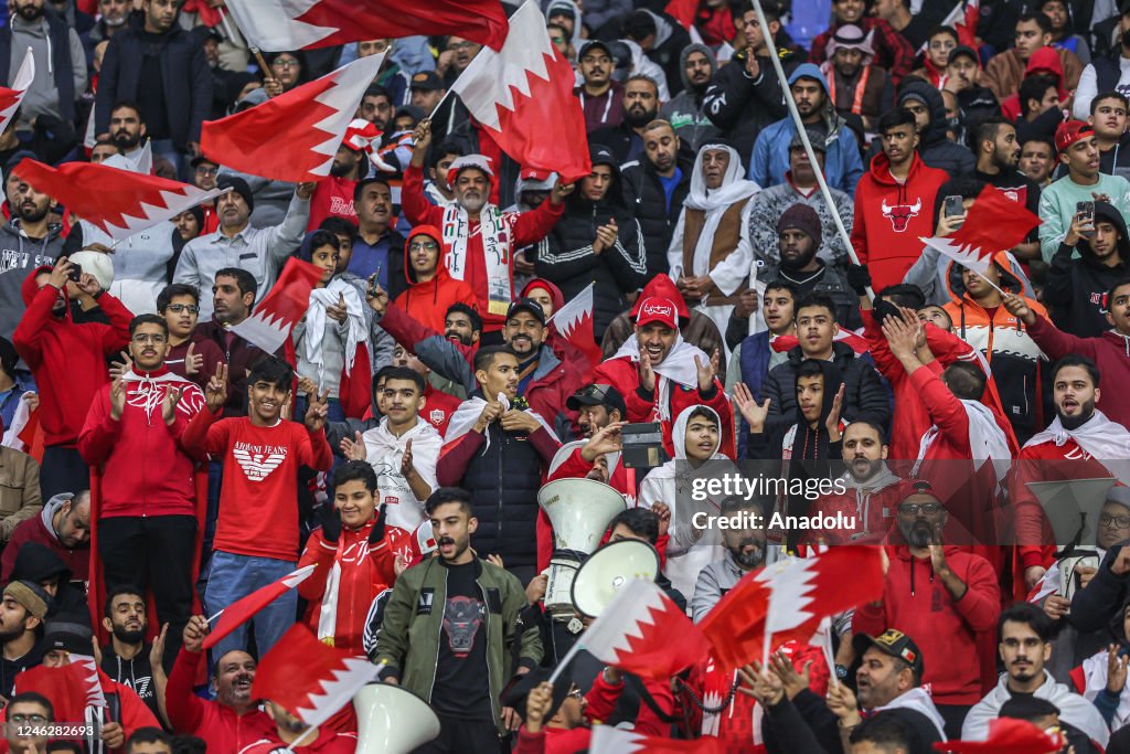 Supporters of Bahrain during the 25th Gulf Nations Cup semi-final