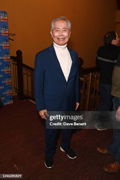 George Takei attends the press night performance of "George Takei's Allegiance" at the Charing Cross Theatre on January 16, 2023 in London, England.
