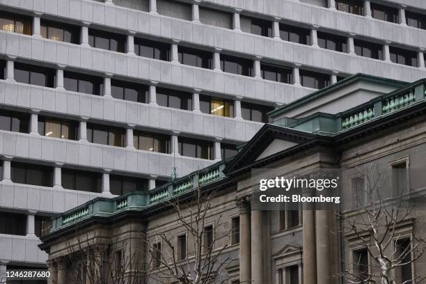 The Bank of Japan headquarters in Tokyo, Japan, on Monday, Jan. 16, 2023. The Bank of Japan will deliver its latest policy decision Wednesday,...