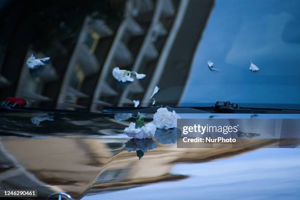 Funeral procession of Former King of Greece, Konstantinos at the Metropolitan Cathedral of Athens, on January 16, 2023.