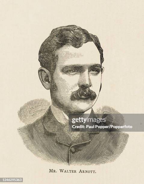 Queen's Park footballer Walter Arnott published in the "Scottish Athletic Celebrities Album, Volume 1", Glasgow, circa April 1886.