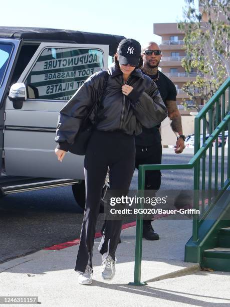 Kendall Jenner is seen on January 17, 2023 in Los Angeles, California.