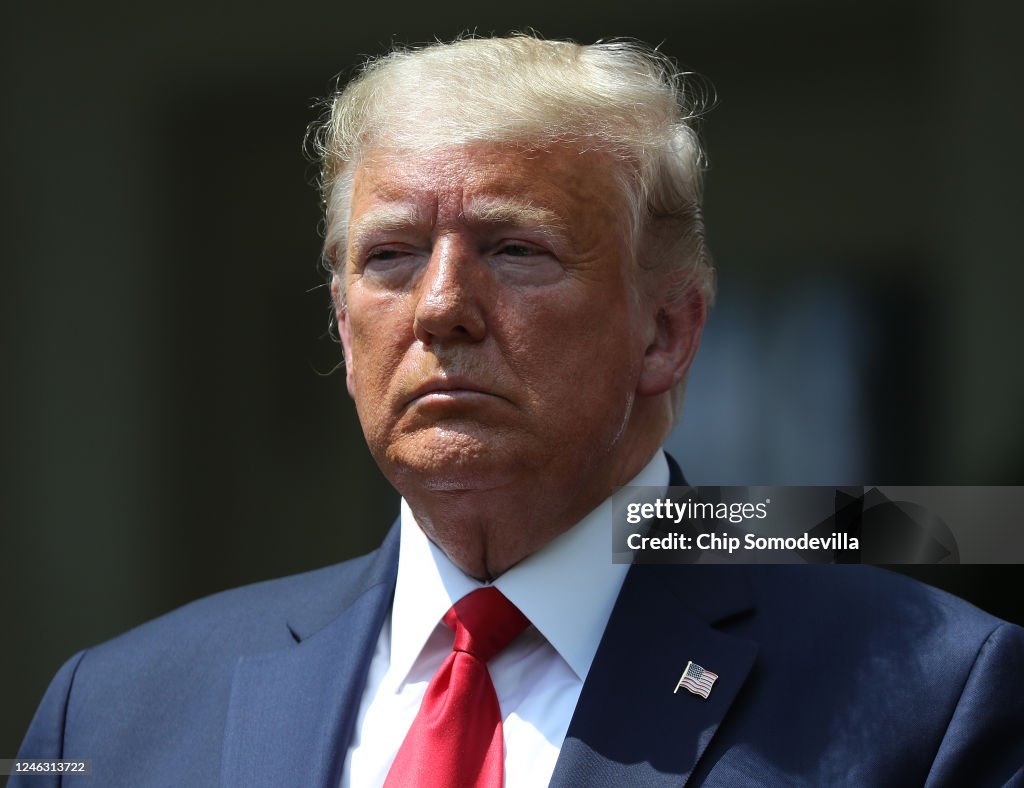 President Trump Holds A News Conference At The White House