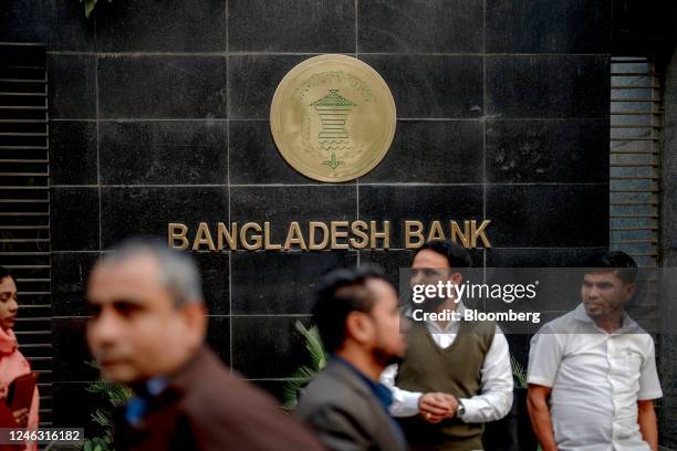 The Bangladesh Bank headquarters in Dhaka, Bangladesh, on Tuesday, Jan. 17, 2023. Bangladesh's central bank raised the benchmark rate by 25 basis...