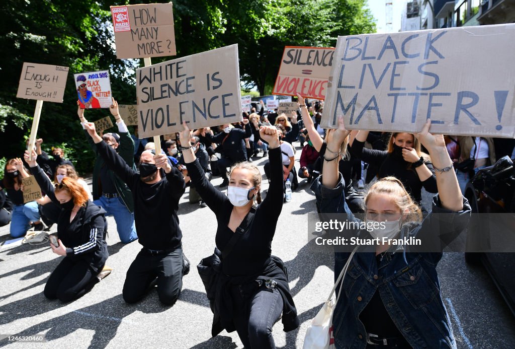 Justice For Floyd Protest In Hamburg