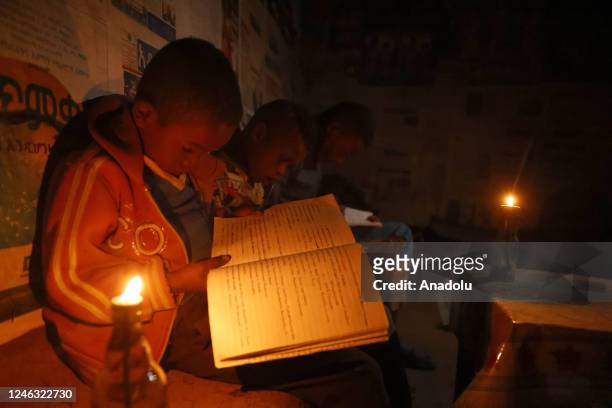 Oromo children read books in Oromia, Ethiopia on January 14, 2023. Oromos, the largest ethnic group in the country with 35 percent of the total...