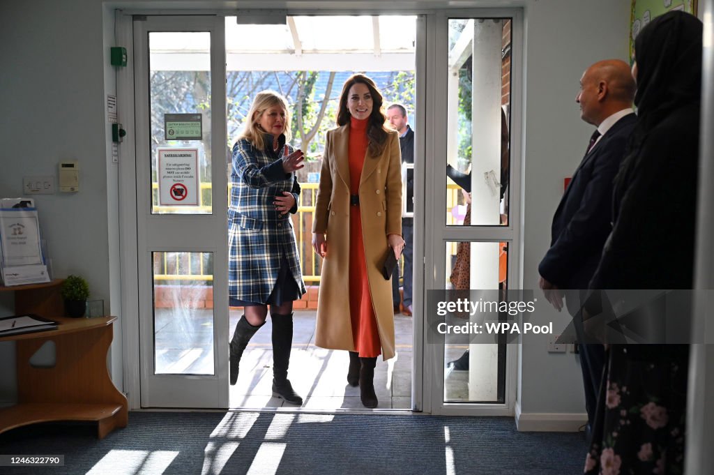 The Princess Of Wales Visits Foxcubs Nursery In Luton