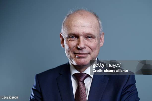 January 2023, Berlin: Sebastian Ebel, Chairman of the Executive Board of travel group Tui AG, at a portrait appointment after an interview with...