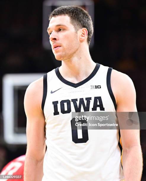 Iowa forward Filip Rebraca as seen during a college basketball game between the Maryland Terrapins and the Iowa Hawkeyes on January 15 at...