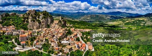 bagnoli del trigno village in molise, italy - molise stock pictures, royalty-free photos & images