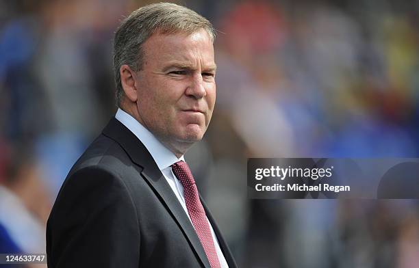 Millwall manager Kenny Jackett looks on during the npower Championship match between Birmingham City and Millwall at St Andrews on September 11, 2011...