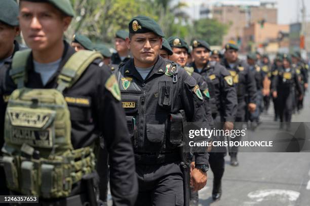 Peruvian Riot Armor 657 San Marcos Peru Stock Photos, High-Res Pictures, and Images - Getty ...