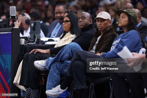 Pharrell Williams attends a game between the Chicago Bulls and the Detroit Pistons on January 19, 2023 at Accor Arena in Paris, France. NOTE TO USER:...