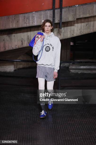 Runway at MSGM RTW Mens Fall 2023 on January 14, 2023 in Milan, Italy.