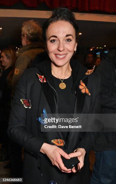 Amanda Abbington attends the press night after party for "The Unfriend" at Wonderville on January 19, 2023 in London, England.