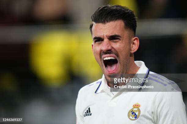Dani Ceballos of Real Madrid celebrates his goal during the Copa del Rey match, round of 16, between Villarreal CF and Real Madrid played at La...