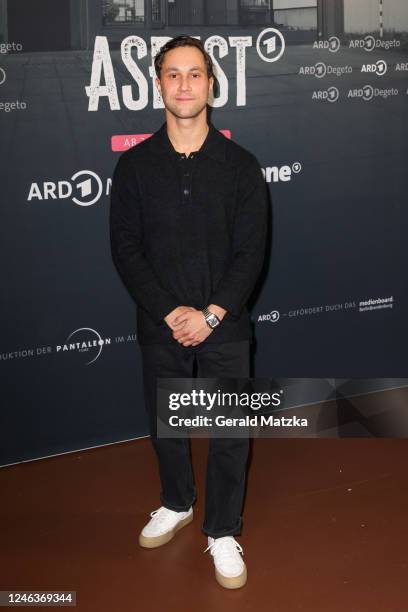 Ludwig Trepte attends the "Asbest" Series Premiere at Passage Kino on January 19, 2023 in Berlin, Germany.