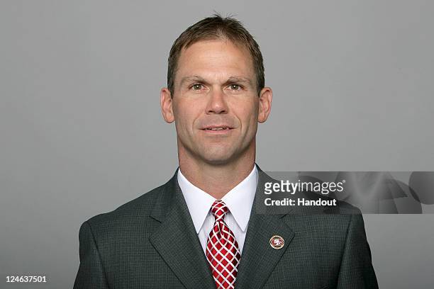 In this handout image provided by the NFL, Trent Baalke of the San Francisco 49ers poses for his NFL headshot circa 2011 in San Francisco, California.