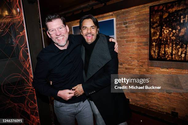 Director Christopher Zalla and Actor Eugenio Derbez at the "Radical" Premiere Post-Screening Party held at The Brick Restaurant and Bar on January...