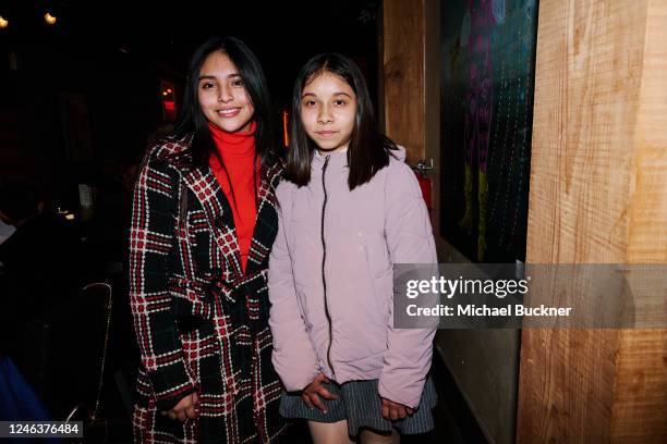 Actresses Jennifer Trejo and Mia Fernanda Solis at the "Radical" Premiere Post-Screening Party held at The Brick Restaurant and Bar on January 19,...