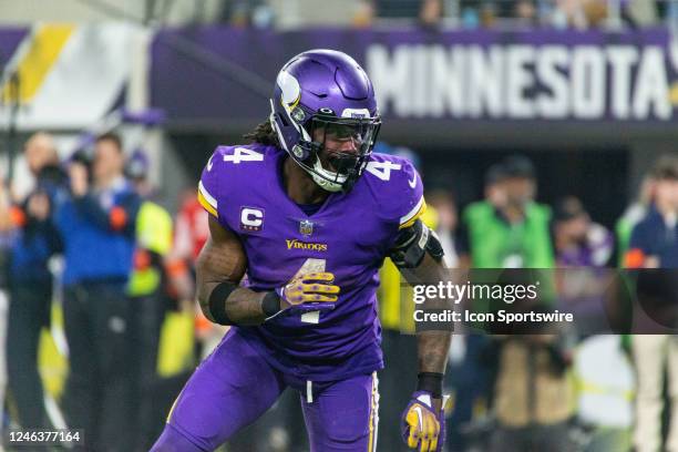 Minnesota Vikings running back Dalvin Cook looks on during the NFL game between the New York Giants and Minnesota Vikings on January 15th at U.S....