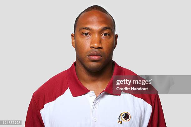 In this handout image provided by the NFL, Richard Hightower of the Washington Redskins poses for his NFL headshot circa 2011 in Ashburn, Virginia.