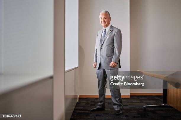 Akira Amari, Japan's former trade minister, in Tokyo, Japan, on Friday, Jan. 20, 2023. Ruling party heavyweight Akira Amari, the main architect of...
