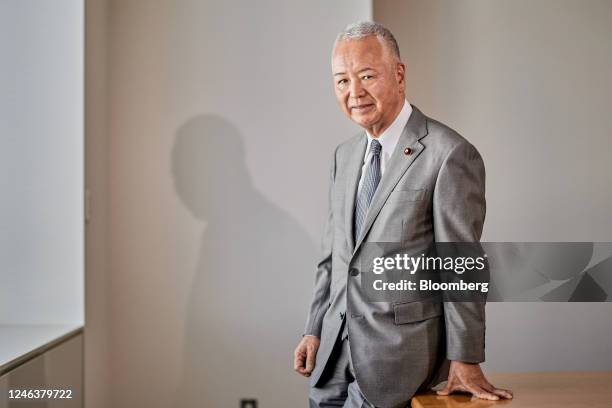 Akira Amari, Japan's former trade minister, in Tokyo, Japan, on Friday, Jan. 20, 2023. Ruling party heavyweight Akira Amari, the main architect of...