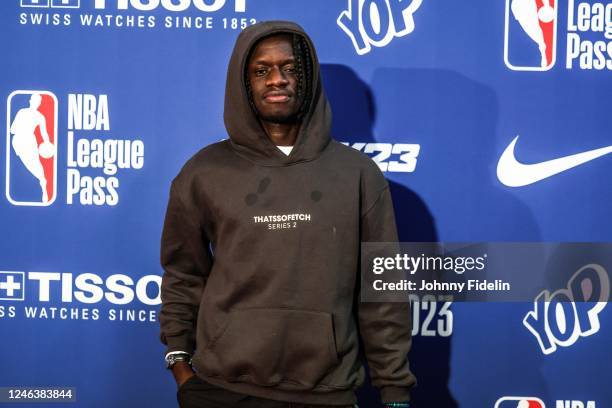 Salif GUEYE, dancer prior the NBA Paris Game 2023 match between Detroit Pistons and Chicago Bulls at AccorHotels Arena on January 19, 2023 in Paris,...