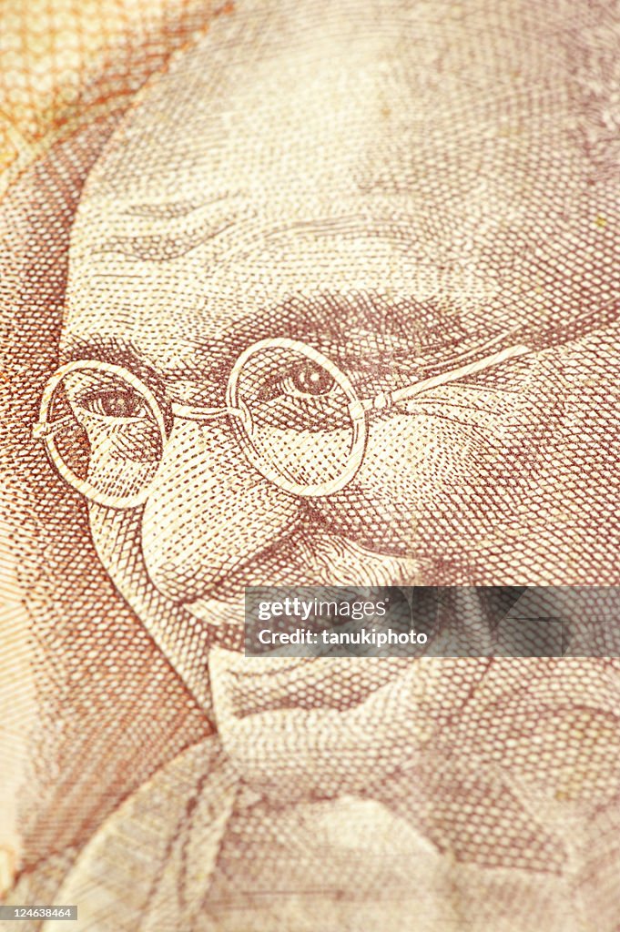 Ghandi on Banknote