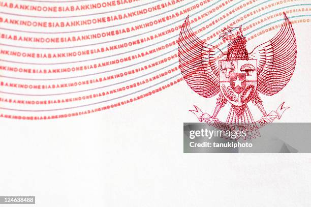 indonesia coat of arms - garuda pancasila stock pictures, royalty-free photos & images
