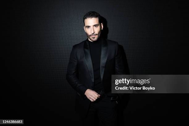 Miguel Angel Silvestre attends the Dior Homme Menswear Fall-Winter 2023-2024 show as part of Paris Fashion Week on January 20, 2023 in Paris, France.