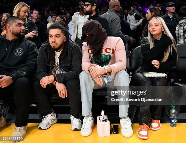 Bad Bunny attends the to Los Angeles Lakers and Memphis Grizzlies
