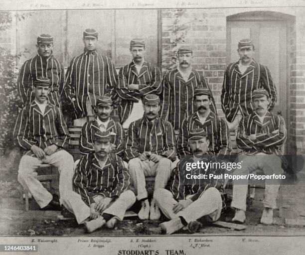 The MCC England team or AE Stoddart's XI, in Australia prior to the 2nd Test Match at the Melbourne Cricket Ground, circa January 1898. England lost...