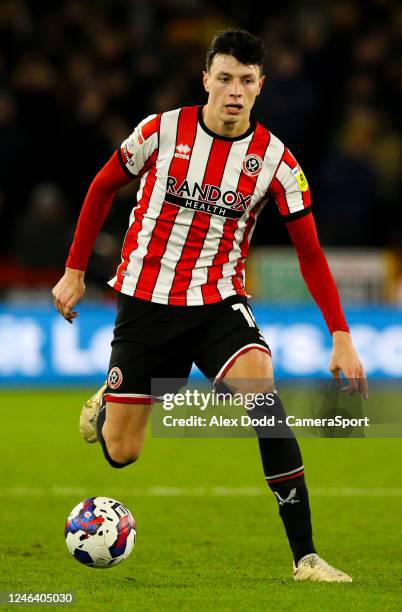 Sheffield United's Anel Ahmedhodzic in action during the Sky Bet Championship between Sheffield United and Hull City at Bramall Lane on January 20,...