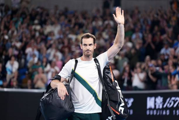 Andy Murray of Britain waves to spectators after losing to Roberto Bautista Agut of Spain in the third round of the men's singles at the Australian...