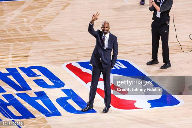 Richard HAMILTON, former player during the NBA Paris Game 2023 match between Detroit Pistons and Chicago Bulls at AccorHotels Arena on January 19,...