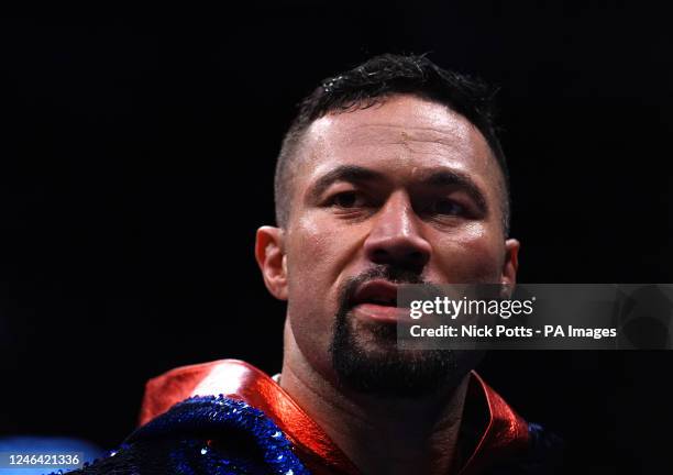 Joseph Parker before the heavyweight bout at the AO Arena, Manchester. Picture date: Saturday January 21, 2023.