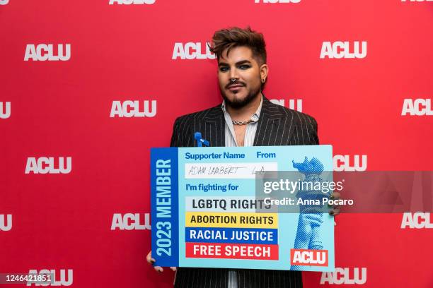 Adam Lambert at the IndieWire Sundance Studio, Presented by Dropbox on January 21, 2023 in Park City, Utah.