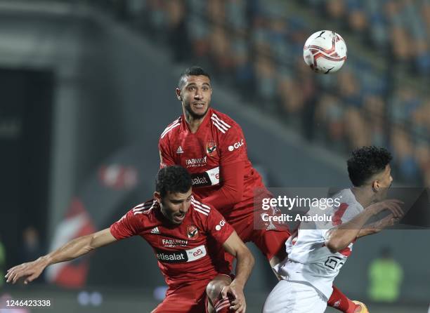 Rami Rabia of Al Ahly in action during the Egyptian Premier League soccer match between Zamalek and Al Ahly at Cairo International Stadium in Cairo,...